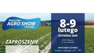 Zaproszenie na mazurskie agroshow Ostróda 2020
