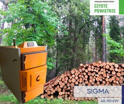 Sigma 60-90 kW kotły c.o na zgazowanie drewna